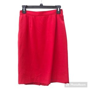 Vintage 80’s red A line skirt